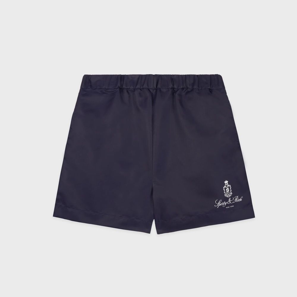 Sporty & Rich Vendome Nylon Short - Navy/White size small